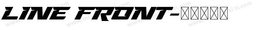 line front字体转换